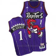 Maglia Toronto Raptors Tracy McGrady #1 Retro Viola