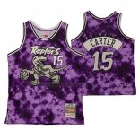 Maglia Toronto Raptors Vince Carter NO 15 Galaxy Viola