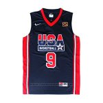 Maglia USA 1992 Michael Jordan #9 Nero