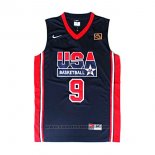 Maglia USA 1992 Michael Jordan #9 Nero