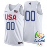 Maglia USA 2016 Nike Personalizzate Bianco