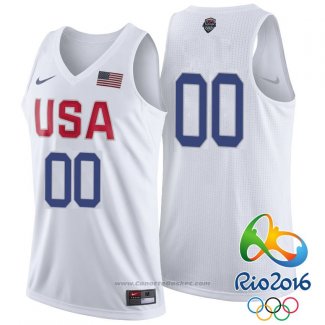 Maglia USA 2016 Nike Personalizzate Bianco