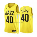 Maglia Utah Jazz Cody Zeller #40 Icon 2022-23 Giallo