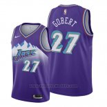 Maglia Utah Jazz Rudy Gobert #27 Hardwood Classics 2019-20 Viola