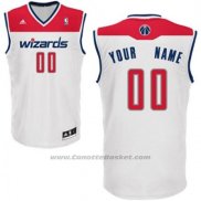 Maglia Washington Wizards Adidas Personalizzate Bianco