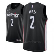 Maglia Washington Wizards John Wall #2 Citta 2018-19 Nero