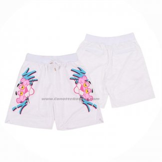 Pantaloncini Miami Heat Pink Panther Bianco