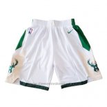 Pantaloncini Milwaukee Bucks 2019 Bianco