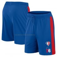 Pantaloncini Philadelphia 76ers 75th Anniversary Blu