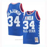 Maglia All Star 1985 Hakeem Olajuwon #34 Blu