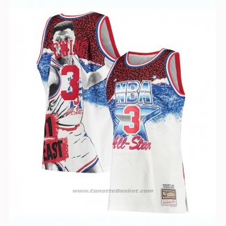 Maglia All Star 1991 Patrick Ewing #3 Bianco