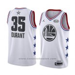 Maglia All Star 2019 Golden State Warriors Kevin Durant #35 Bianco