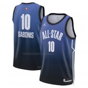 Maglia All Star 2023 Sacramento Kings Domantas Sabonis #10 Blu