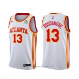 Maglia Atlanta Hawks Bogdan Bogdanovic #13 Association 2020-21 Bianco