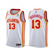 Maglia Atlanta Hawks Bogdan Bogdanovic #13 Association 2020-21 Bianco