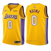 Maglia Bambino Los Angeles Lakers Kyle Kuzma #0 Icon 2017-18 Or