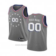 Maglia Bambino Philadelphia 76ers Personalizzate Citta 2019-20 Grigio