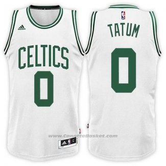 Maglia Boston Celtics Jayson Tatum #0 Bianco