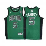 Maglia Boston Celtics Kevin Garnett #5 2010-13 Verde