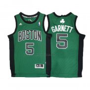 Maglia Boston Celtics Kevin Garnett #5 2010-13 Verde