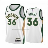 Maglia Boston Celtics Marcus Smart #36 Citta 2023-24 Bianco