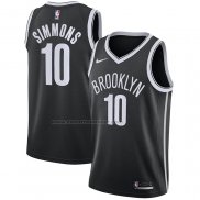 Maglia Brooklyn Nets Ben Simmons #10 Icon 2021-22 Nero