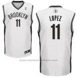 Maglia Brooklyn Nets Brook Lopez #11 Bianco