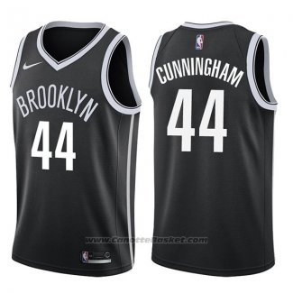 Maglia Brooklyn Nets Dante Cunningham #44 Icon 2017-18 Nero