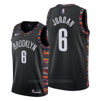 Maglia Brooklyn Nets Deandre Jordan #6 Citta Nero