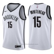 Maglia Brooklyn Nets Isaiah Whitehead #15 Association 2017-18 Bianco