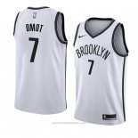 Maglia Brooklyn Nets Nuni Omot #7 Association 2018 Bianco