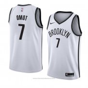 Maglia Brooklyn Nets Nuni Omot #7 Association 2018 Bianco