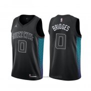 Maglia Charlotte Hornets Miles Bridges #0 Citta Nero