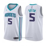 Maglia Charlotte Hornets Nicolas Batum #5 Association 2017-18 Bianco