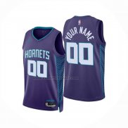 Maglia Charlotte Hornets Personalizzate Statement 2024-25 Viola