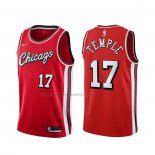 Maglia Chicago Bulls Garrett Temple NO 17 Citta 2021-22 Rosso