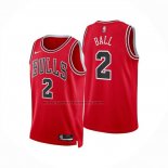 Maglia Chicago Bulls Lonzo Ball No 2 Icon 2024-25 Rosso
