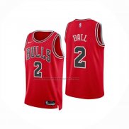 Maglia Chicago Bulls Lonzo Ball No 2 Icon 2025-26 Rosso