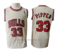 Maglia Chicago Bulls Scottie Pippen Retro #33 Crema