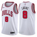 Maglia Chicago Bulls Zach Lavine #8 2017-18 Bianco