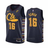 Maglia Cleveland Cavaliers Cedi Osman #16 Citta Blu