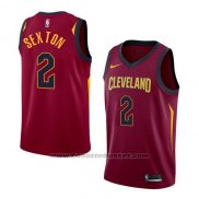 Maglia Cleveland Cavaliers Collin Sexton #2 Icon 2017-18 Rosso