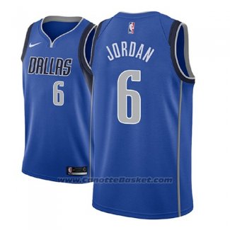 Maglia Dallas Mavericks Deandre Jordan #6 Icon 2018 Blu