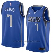 Maglia Dallas Mavericks Dwight Powell #7 Icon 2018 Blu