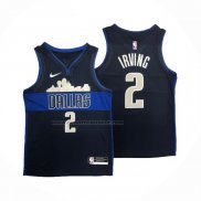 Maglia Dallas Mavericks Kyrie Irving #2 Statement Blu