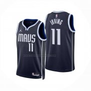 Maglia Dallas Mavericks Kyrie Irving No 11 Statement 2024-25 Blu