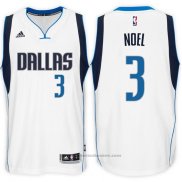 Maglia Dallas Mavericks Nerlens Noel #3 Bianco