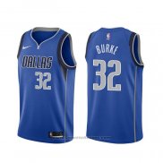 Maglia Dallas Mavericks Trey Burke #32 Icon 2020 Blu