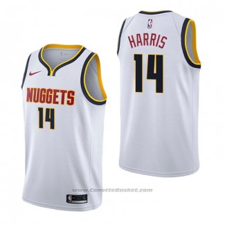 Maglia Denver Nuggets Gary Harris #14 Association Bianco