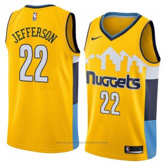 Maglia Denver Nuggets Richard Jefferson #22 Statement 2018 Giallo